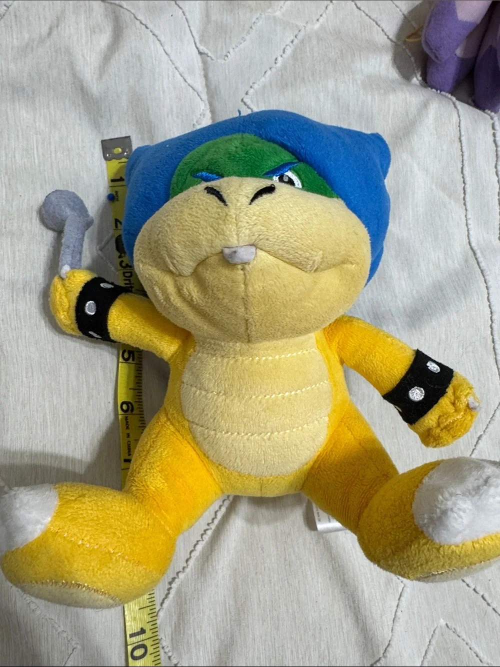 Nintendo Yellow Plush Reptile with Blue Hair and Green Mask
